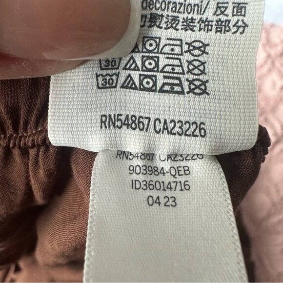 VS PINK Parachute Cargo Pants L Brown Satin Y2K Utilitycore Streetwear Baddie - Picture 9 of 12